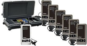 Sistema di traduzione simultanea TG-200: Trasmettitore, Ricevitore e valigia di ricarica